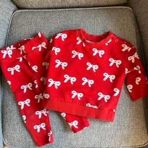 Hanna Andersson baby 6-12 month sweatshirt and legging